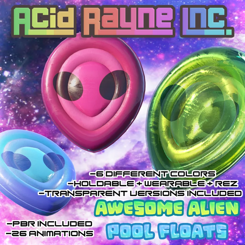 Abnormality: Acid Rayne Inc. - Awesome Alien Pool Floats